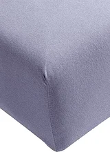 FORMESSE | Jersey-Spannleintuch "Bella Donna" 140/200 cm - 160/220 cm (Weiss) | blau